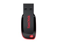 SanDisk Cruzer Blade 64GB USB 2.0 USB stick Sort Rød