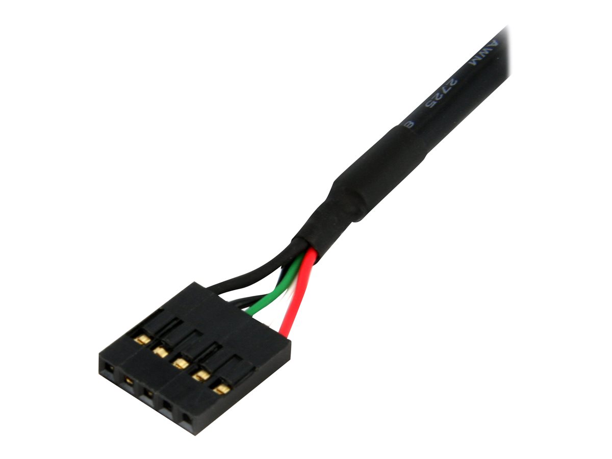 StarTech.com 24in Internal 5 pin USB IDC Motherboard Header Cable F/F - USB cable - 5 pin IDC (F) to 5 pin IDC (F) - USB 2.0 - 2 ft - black - USBINT5PIN24 - kabel USB - 5pinový IDC do 5pinový IDC - 60.7 cm – foto 2