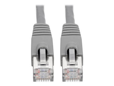 Eaton Tripp Lite Series Cat6a 10G Snagless Shielded STP Ethernet Cable (RJ45 M/M), PoE, Gray, 15 ft. (4.57 m)