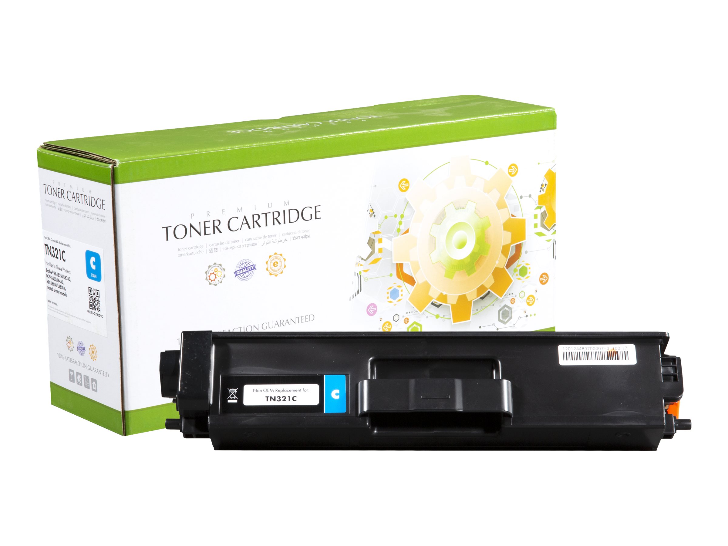 STATIC Toner cartridge compatible with Konica Minolta A33K430/TN-321C cyan remanufactured 25.000 pages