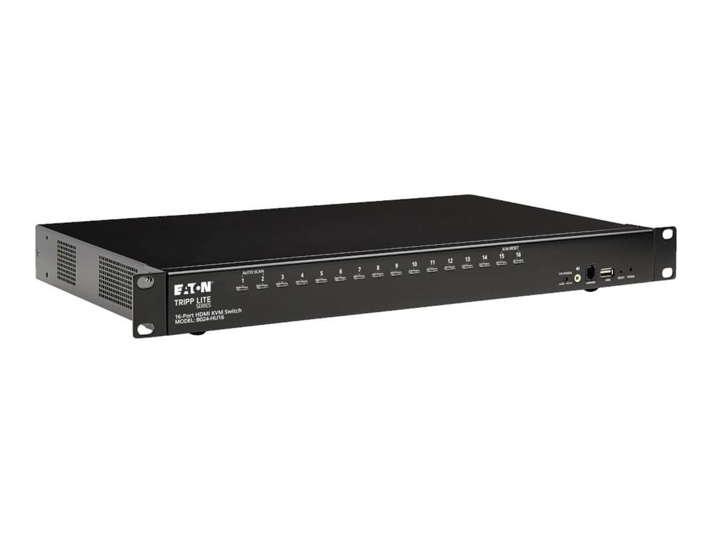 Tripp Lite HDMI/USB KVM Switch 16-Port with Audio/Video and USB Peripheral Sharing, 1U Rack-Mount