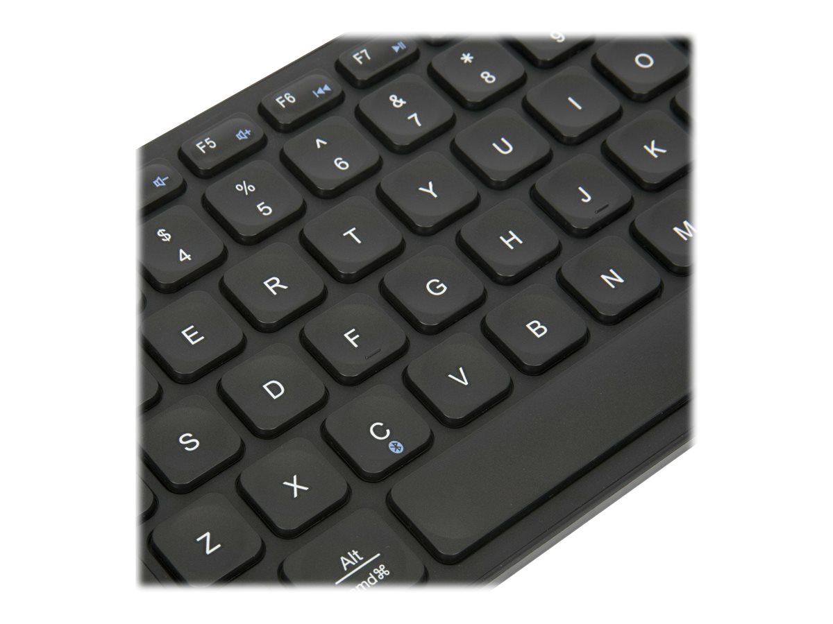 Targus Compact Antimicrobial Multi-Device Bluetooth Keyboard - Black - AKB862US