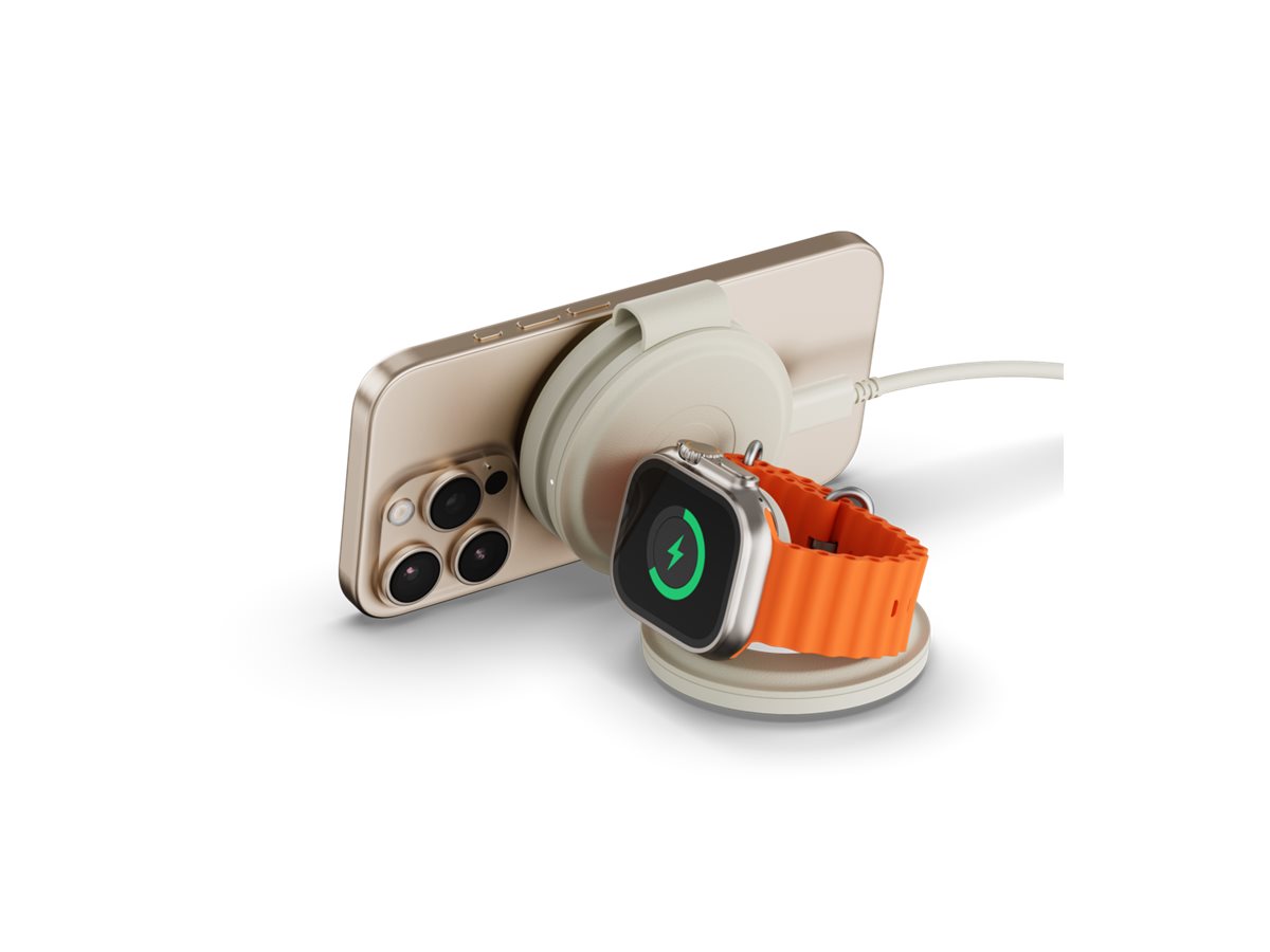 Satechi OntheGo wireless charging pad 3-in-1 15 Product shot Left-angle 79750