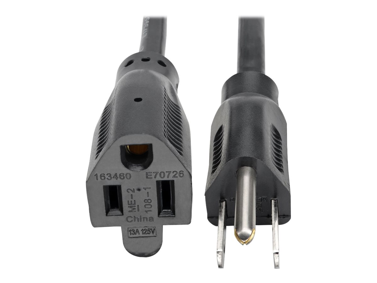 Tripp Lite 15ft Power Cord Extension Cable Standard 16 AWG 5-15P 5-15R 13A 15'