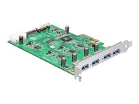 DeLock PCI Express Card x4 > 4 x External USB-adapter PCI Express 2.0 x4 5Gbps