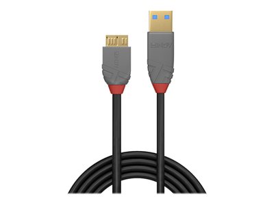 LINDY USB 3.0 Kabel Typ A/Micro-B Anthra Line M/M 2m - 36767
