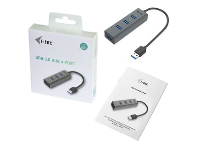 I-TEC U3HUBMETAL403, Kabel & Adapter USB Hubs, I-TEC USB  (BILD1)