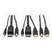 Eaton Tripp Lite Series DisplayPort KVM Cable Kit 4K USB 3.5mm Audio 3xM/3xM USB MM 10ft