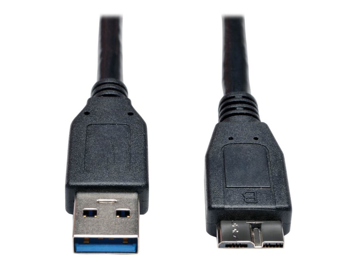 Tripp Lite 3ft USB 3.0 SuperSpeed Device Cable USB-A Male to USB Micro-B Male 3'
