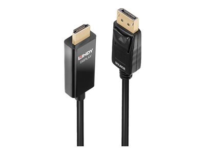 LINDY 2m Akt. DP an HDMI Kabel HDR