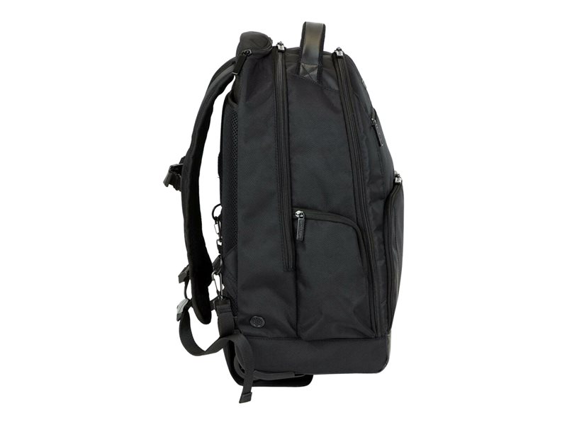 Targus 15 - 15.4 inch / 38.1 - 39.1cm Rolling Laptop Backpack - Notebook-Rucksack - 39.1 cm ( 15.4" ) - Schwarz, Platin