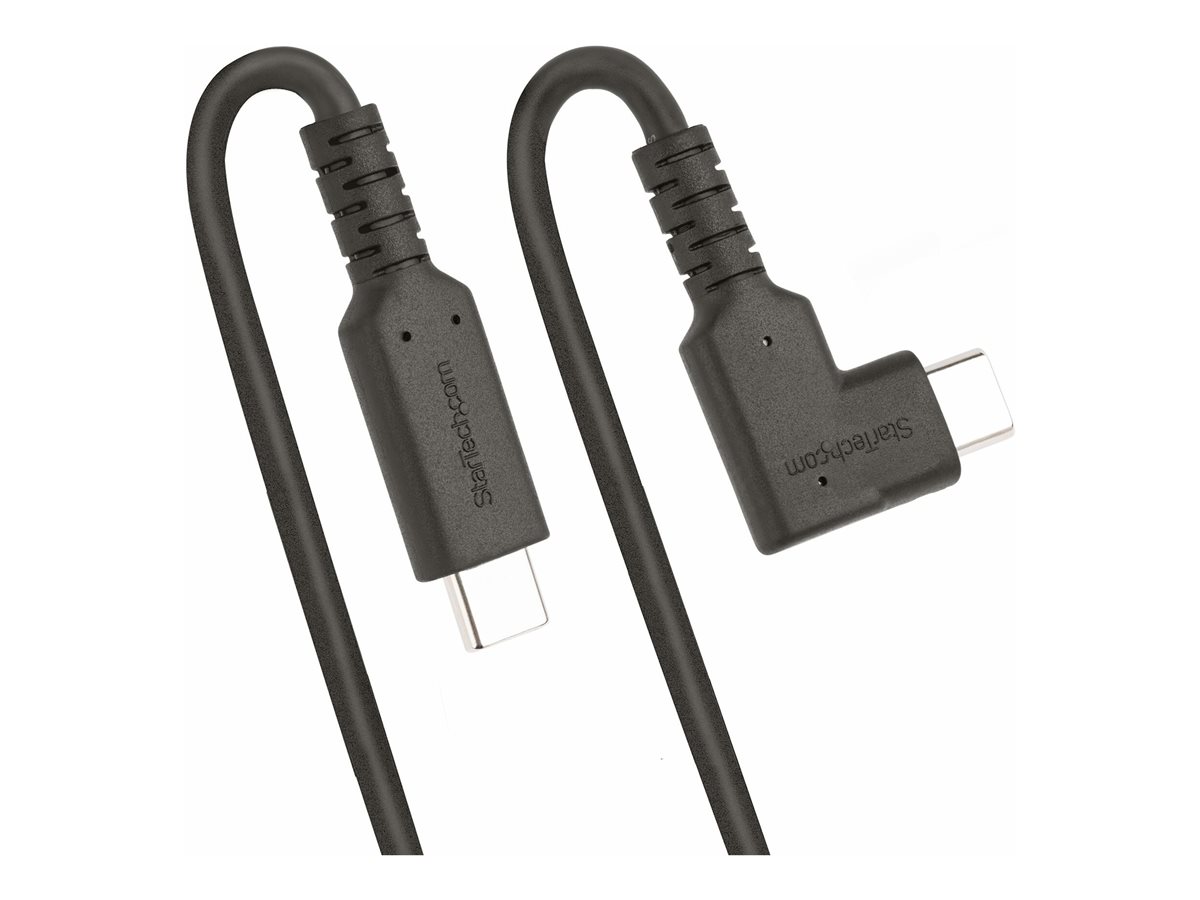 StarTech.com 3ft (1m) Rugged Right Angle USB-C Cable, USB 10 Gbps, USB C to C Data Transfer Cable, 4K 60Hz DP Alt Mode, 100W Power Delivery - 90 Degree USB-C Cable (RUSB31CC1MBR) - USB kabel typ C - USB-C do USB-C - 1 m – foto 3