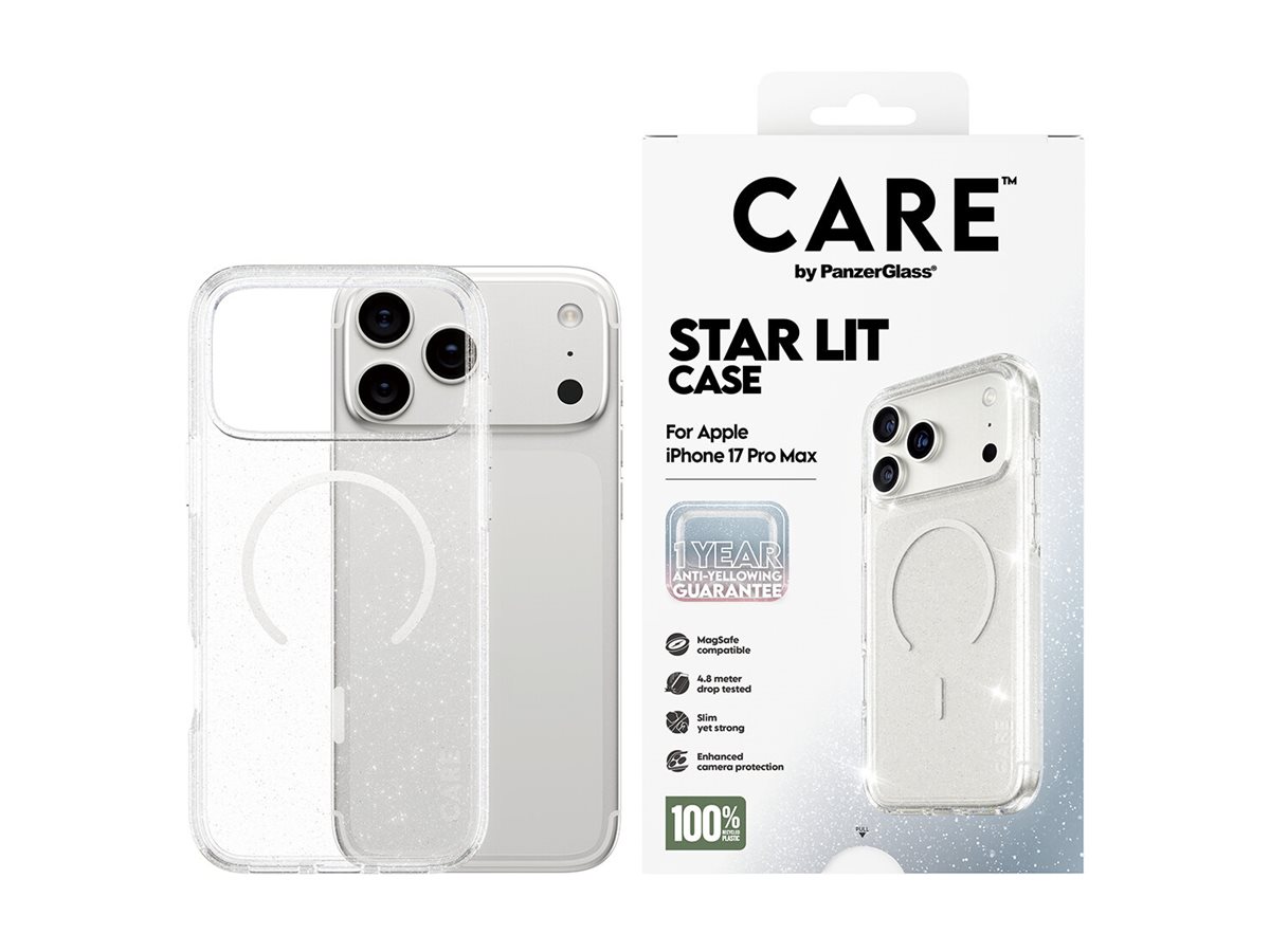 PanzerGlass CARE Apple iPhone 17 Pro Max Star Lit třpytivý/bílý MagSafe – foto 2