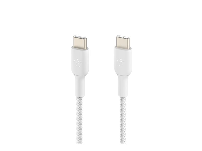 BELKIN Câble tressé USB-C USB-C 1m blanc