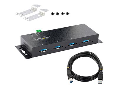 USB 3.0 4 Port Industrial Metal Hub w/15KV ESD Protection