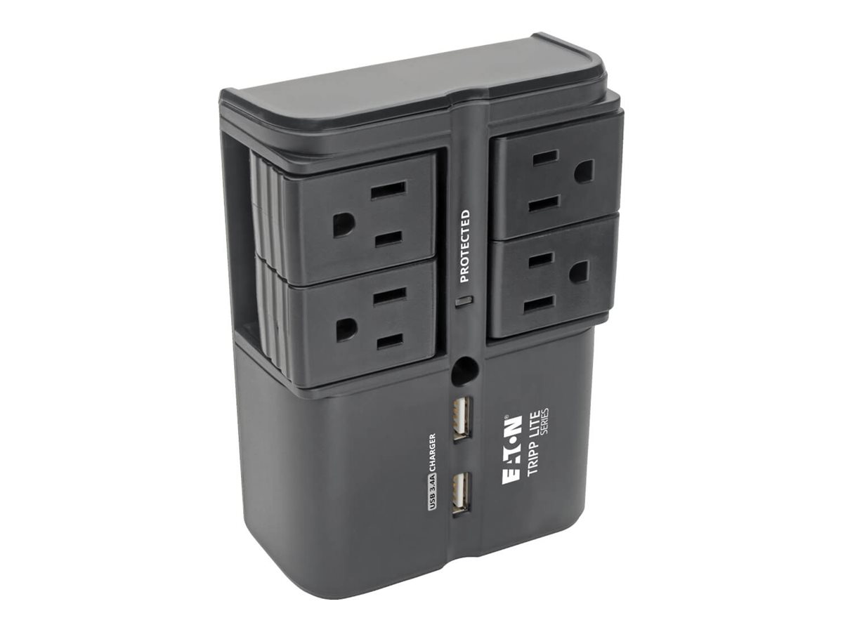 Tripp Lite Surge 4 Outlet 3.4A USB Charger Tablet Smartphone Ipad Iphone