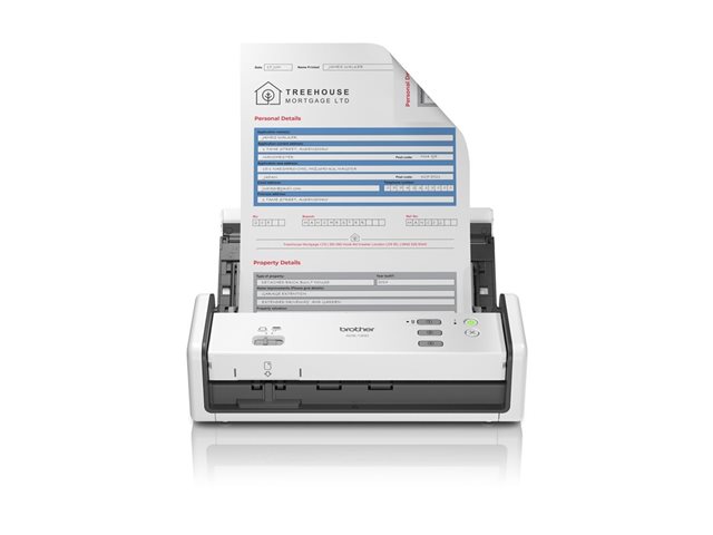 Scanner fixe compact à défilement recto verso