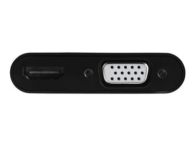StarTech.com Mini DisplayPort to HDMI VGA Adapter, mDP 1.2 HBR2 to HDMI 2.0 (4K 60Hz) or VGA 1080p Video Converter Dongle, Mini DP to HDMI or VGA Monitor Adapter, Thunderbolt 2 Compatible - Multiport Video Dongle (MDP2VGAHD20)