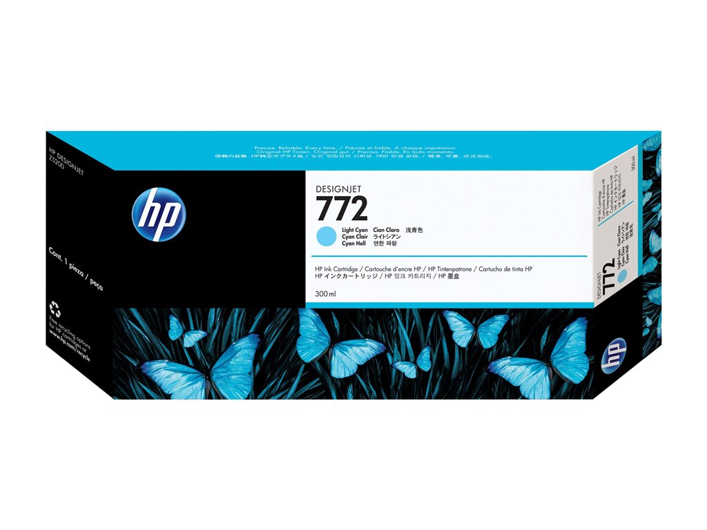 HP 772 300-ML LIGHT-CYAN INK