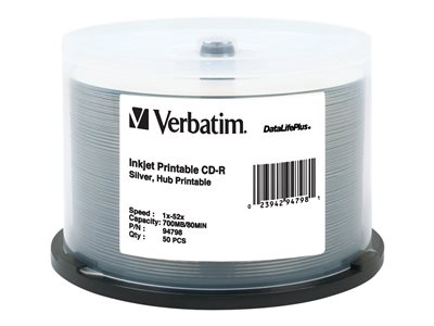 Verbatim DataLifePlus - CD-R x 50 - 700 MB - storage media