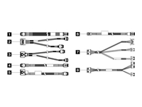 Lenovo - Kit de câbles de stockage - pour face arrière de châssis de 3,5 pouces