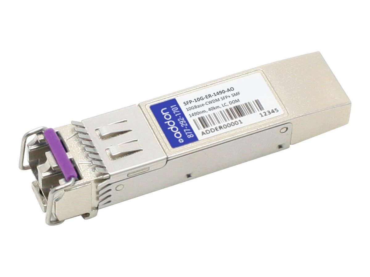 AddOn - SFP+ transceiver module (equivalent to: Cisco SFP-10G-ER-1490)