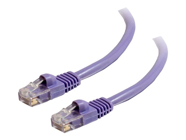C2G Cat5e Booted Unshielded (UTP) Network Patch Cable - patch kabel - 1.5 m - purpurová – foto 2