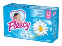 Fleecy Fabric Softener Sheets - Fresh Air - 80s