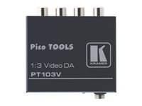 Kramer PicoTOOLS PT-103V 1:3 Composite Video Distribution Amplifier Video splitter 