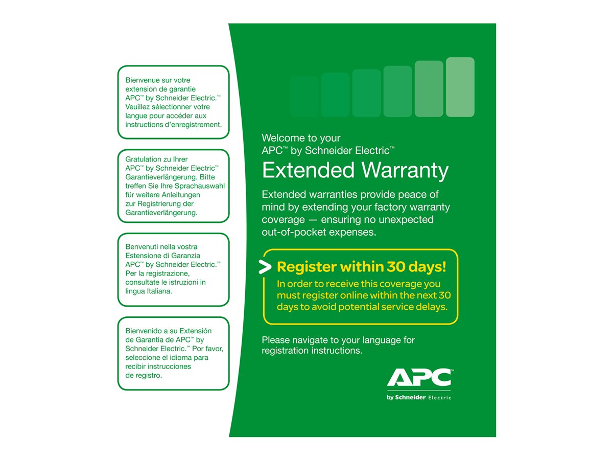 APC Extended Warranty Service Pack - technická podpora - 3 let – foto 2