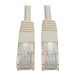 Tripp Lite Cat5e 350 MHz Molded UTP Patch Cable (RJ45 M/M), White, 15 ft.