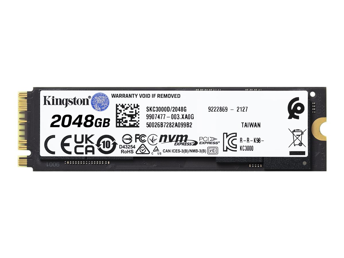 Kingston KC3000 - SSD - 2048 GB - intern - M.2 2280 - PCIe 4.0 (NVMe)