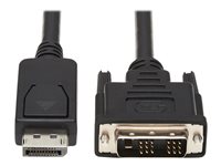 Eaton Tripp Lite Series Safe-IT DisplayPort to DVI Antibacterial Adapter Cable (DP to DVI-D Single Link M/M), 1080p 60 Hz, Black, 6 ft. (1.8 m) Videoadapterkabel 1.8m 