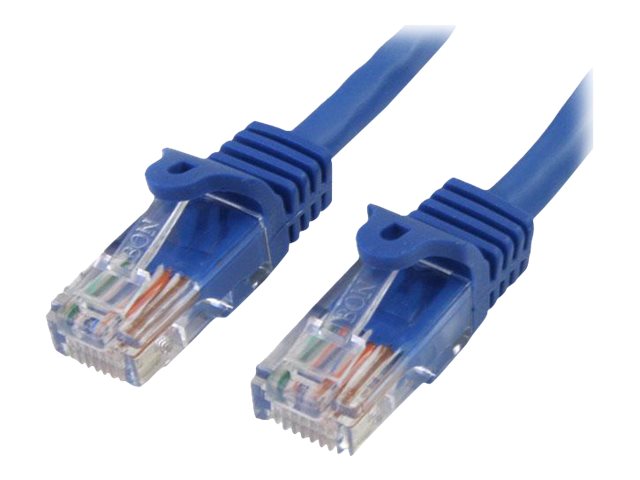 StarTech.com Cat5e Ethernet Cable50 ft - Blue - Patch Cable - Snagless Cat5e Cable - Long Network Cable - Ethernet Cord - Cat 5e Cable - 50ft