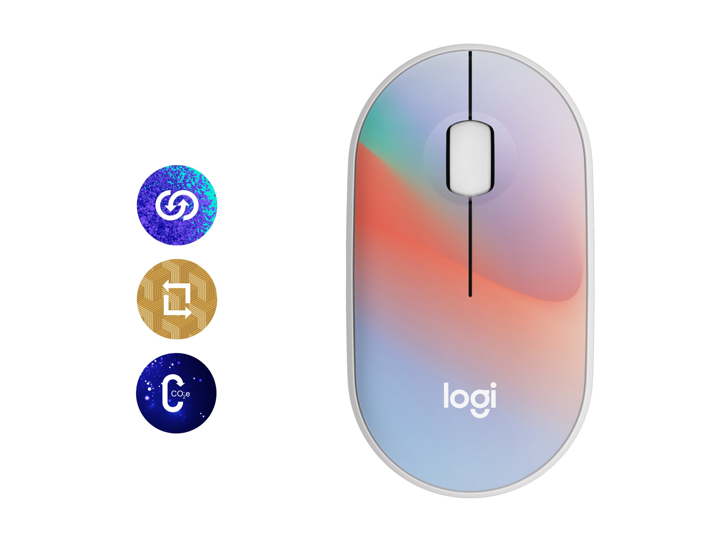 Logitech M340 Wireless Mouse - Sheer Dream - 910-007283