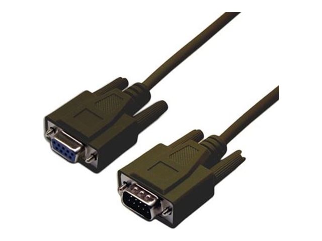 Dynamix serial extension cable DB-9 to DB-9 3 Product shot Right-angle 79400