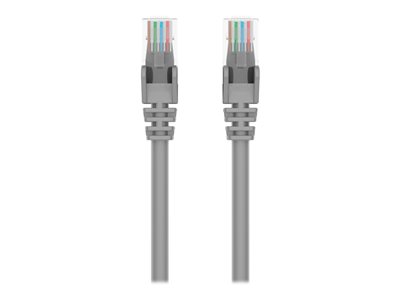 Belkin 50ft CAT5e Ethernet Patch Cable Snagless, RJ45, M/M, Gray