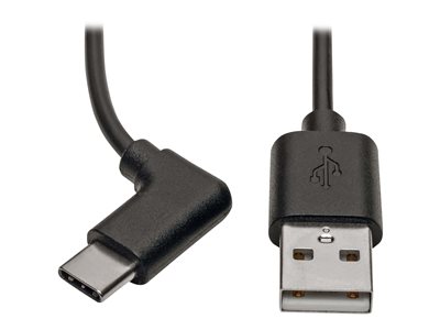 Tripp Lite USB 2.0 Hi-Speed Cable A to USB Type C USB C M/M Right-Angle 3ft