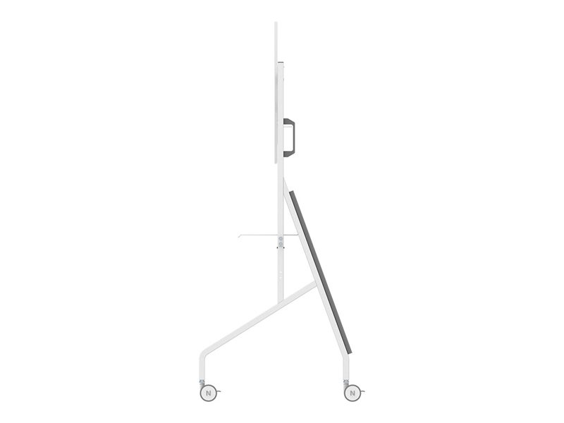 Neomounts FL50-525WH1 Support au sol mobile pour cran 55-86" - tagre multimdia incluse - installation rapide - TV