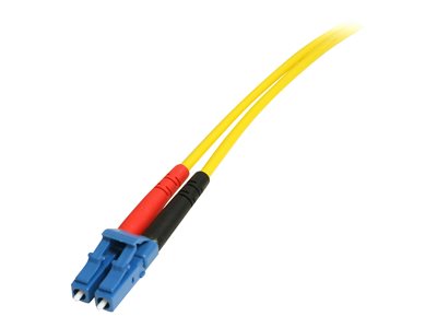 StarTech.com 7m Fiber Optic Cable - Single-Mode Duplex 9/125 - LSZH - LC/SC - OS1 - LC to SC Fiber Patch Cable (SMFIBLCSC7) - Patch cable - SC single-mode (M) to LC single-mode (M) - 7 m - fiber optic - duplex - 9 / 125 micron - OS1 - molded - yellow