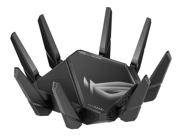 Image of ASUS ROG Rapture GT-AXE16000 - wireless router - 802.11a/b/g/n/ac/ax (Wi-Fi 6E) - desktop