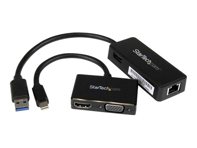 Startechcom 2 In 1 Accessory Kit For Surface And Surface Pro 4 Mdp To Hdmi Vga Usb 30 Gbe Works With Surface Pro 3 And Surface 3 Msts3mdpugbk Notebook Accessories Bundle