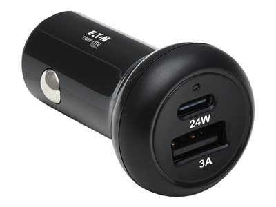 Eaton Tripp Lite Series USB Car Charger Dual-Port with 24W Charging