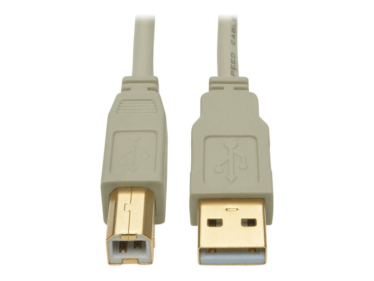 Tripp Lite 6ft USB 2.0 Hi-Speed A/B Cable M/M 28/24 AWG 480 Mbps Beige 6'