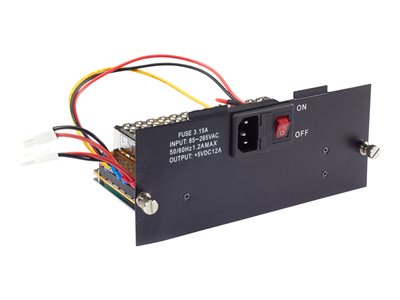 Black Box Pure Networking Copper to Fiber Media Converter Chassis Right Power Supply