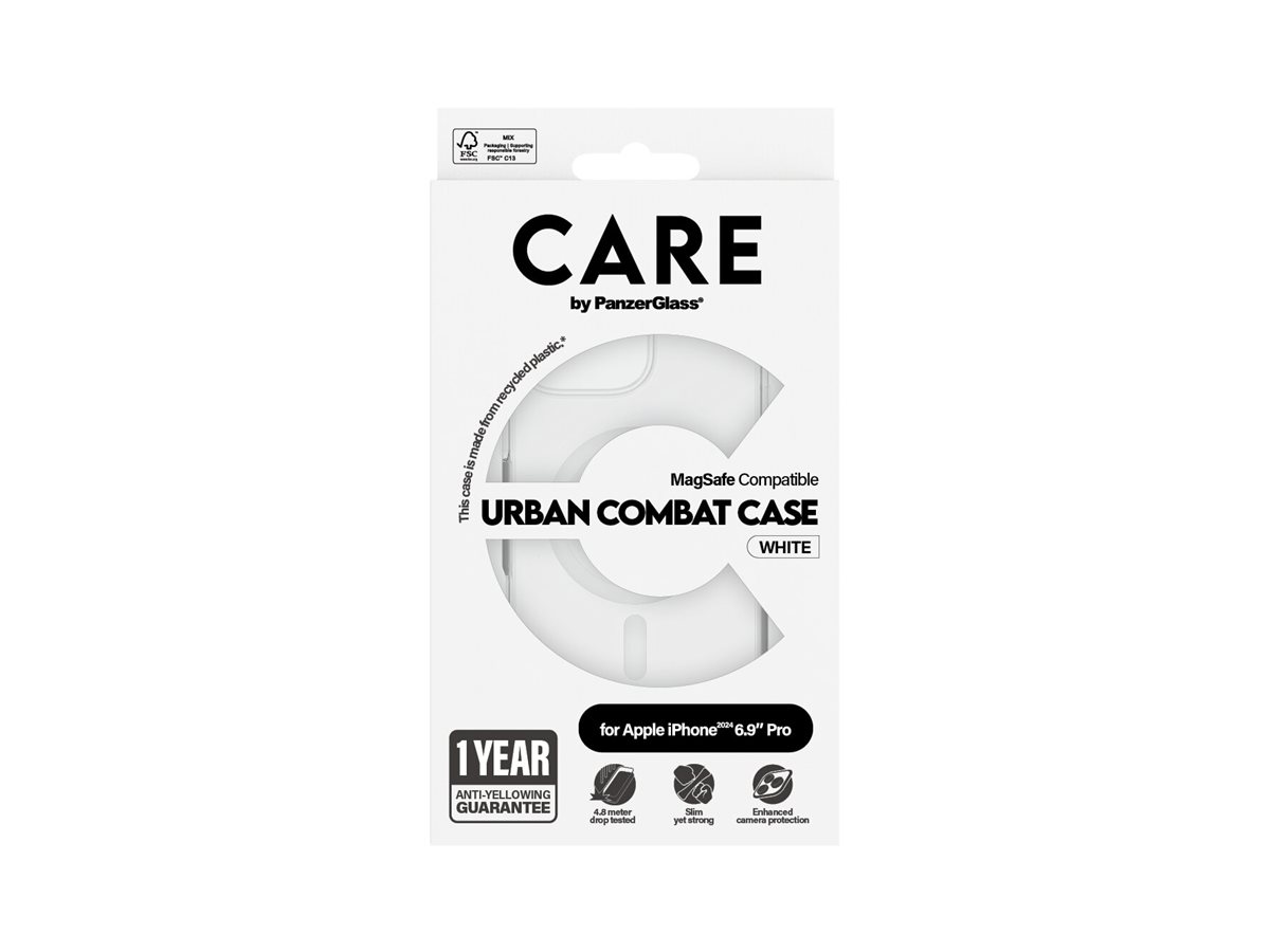PanzerGlass CARE Apple iPhone 16 Pro Max MagSafe Urban Combat čirý/bílý – foto 3