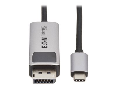 Eaton Tripp Lite Series USB-C to DisplayPort Active Adapter Cable M/M 8K 60Hz 4K 144Hz HDR 4:4:4 HDCP 2.3 Black 6ft