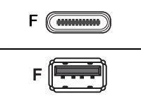 AddOn - Adaptateur USB - 24 pin USB-C (F) pour USB type A (M) - USB 3.0 