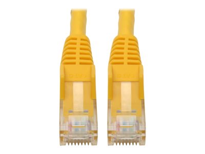 Tripp Lite Premium Cat6 Gigabit Snagless Molded UTP Patch Cable, 24 AWG, 550 MHz/1 Gbps (RJ45 M/M), Yellow, 6 in.