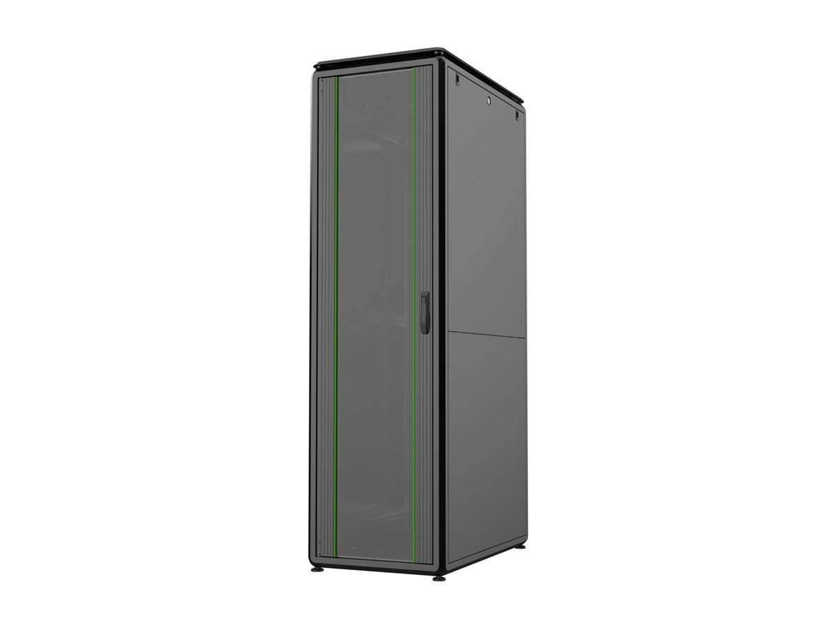 Lanview RDL42U61BL 42HE Netzwerkschrank 600 x 1000 mm freistehend Schwarz